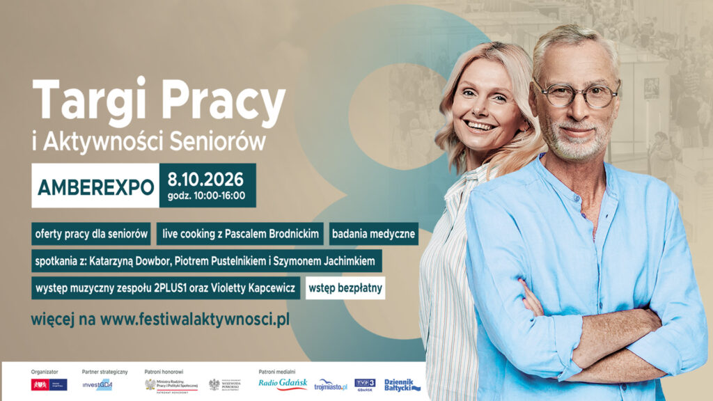 Targi Pracy i Aktywności Seniorów 8 października w godz.10-16 w AMBEREXPO!